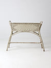 antique painted wicker planter