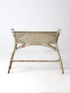 antique painted wicker planter