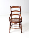 antique Victorian cane seat chair