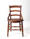 antique Victorian cane seat chair