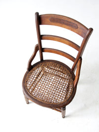 antique Victorian cane seat chair