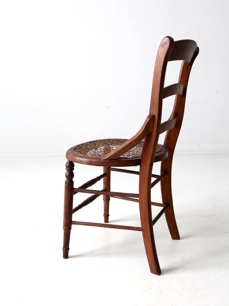 antique Victorian cane seat chair