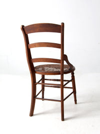 antique Victorian cane seat chair