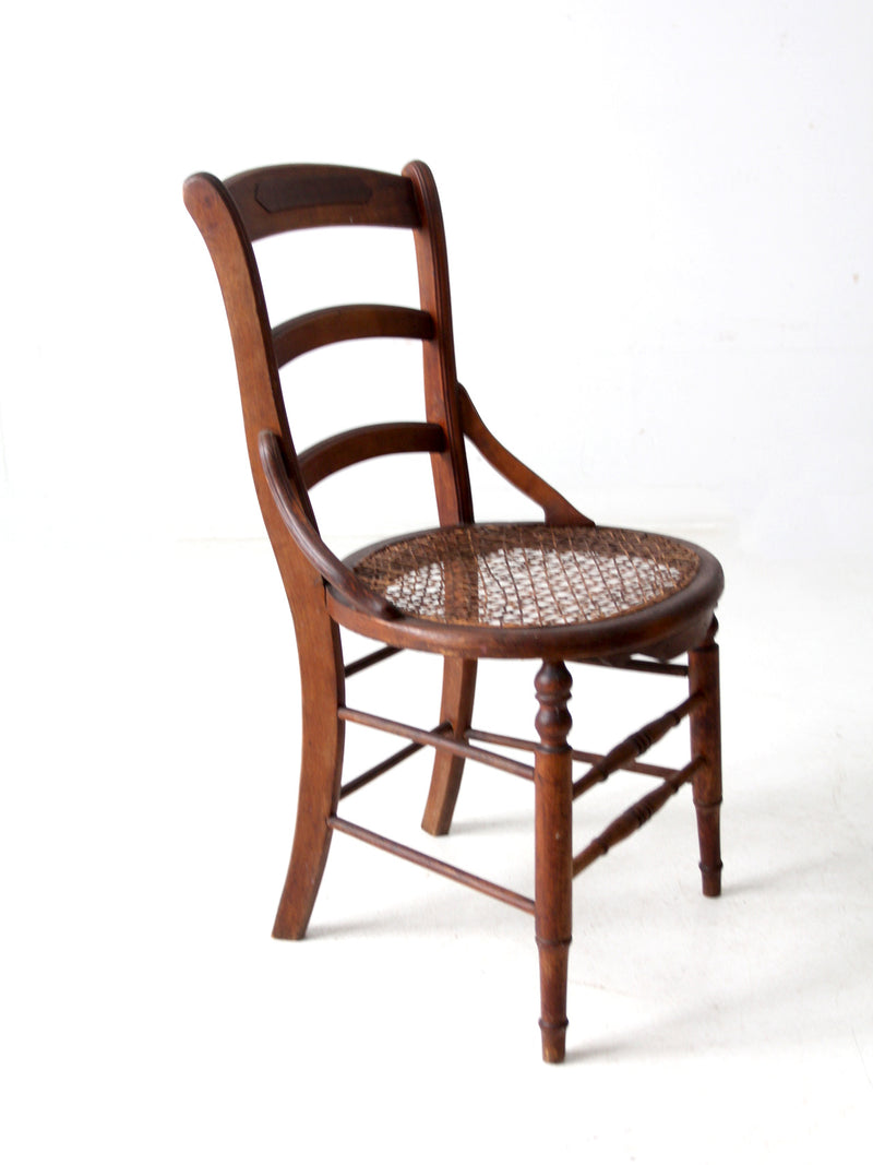 antique Victorian cane seat chair