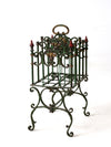 antique cast iron magazine rack