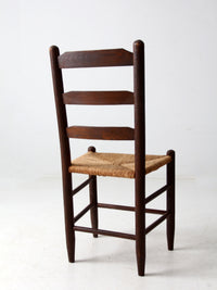 antique rush seat chair