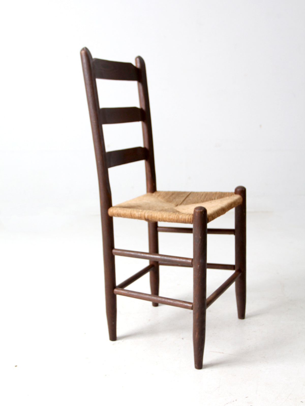 antique rush seat chair