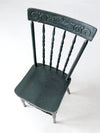 antique painted press back chair