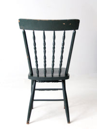 antique painted press back chair