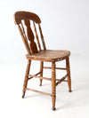 antique splat back primitive chair