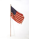 vintage 1960s American flag on pole