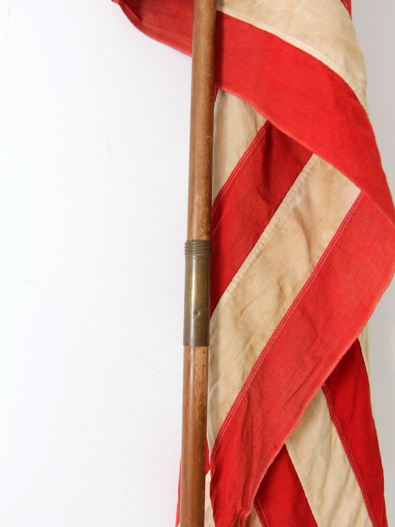 vintage 1960s American flag on pole