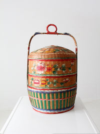 antique Chinese wedding basket