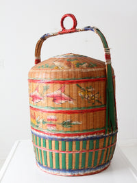 antique Chinese wedding basket