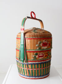 antique Chinese wedding basket