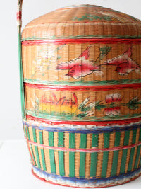 antique Chinese wedding basket