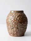 vintage 70s studio pottery vase