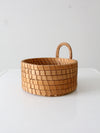 vintage woven catchall basket