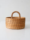 vintage woven catchall basket