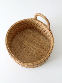 vintage woven catchall basket