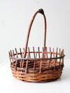 vintage rustic wicker basket