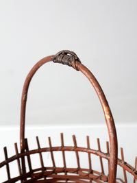 vintage rustic wicker basket