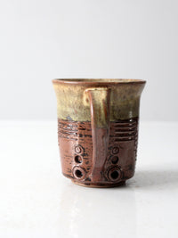 vintage studio pottery mug