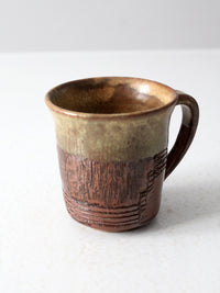 vintage studio pottery mug