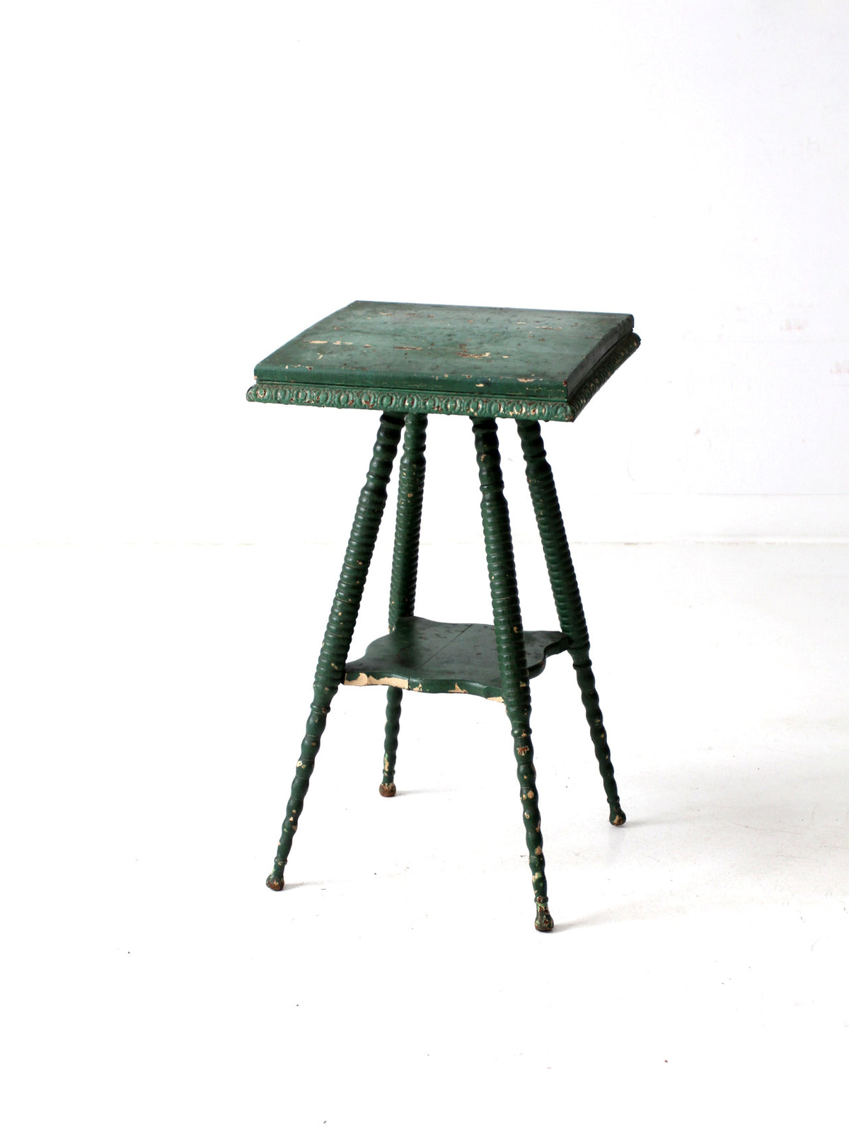 antique green accent table