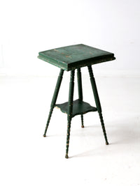 antique green accent table