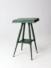 antique green accent table