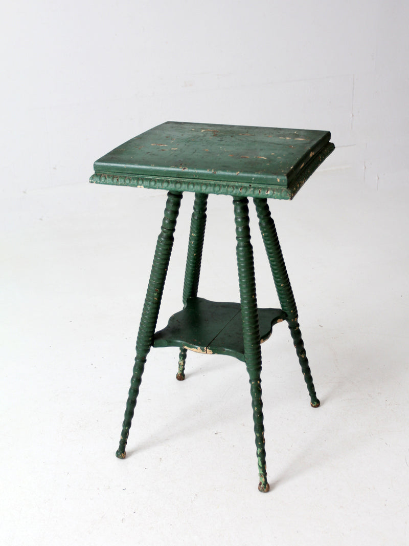 antique green accent table