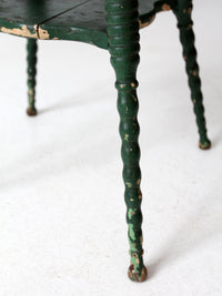 antique green accent table