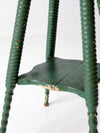 antique green accent table