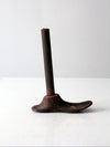 antique cast iron cobbler shoe form