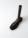 antique cast iron cobbler shoe form