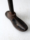 antique cast iron cobbler shoe form