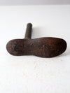 antique cast iron cobbler shoe form