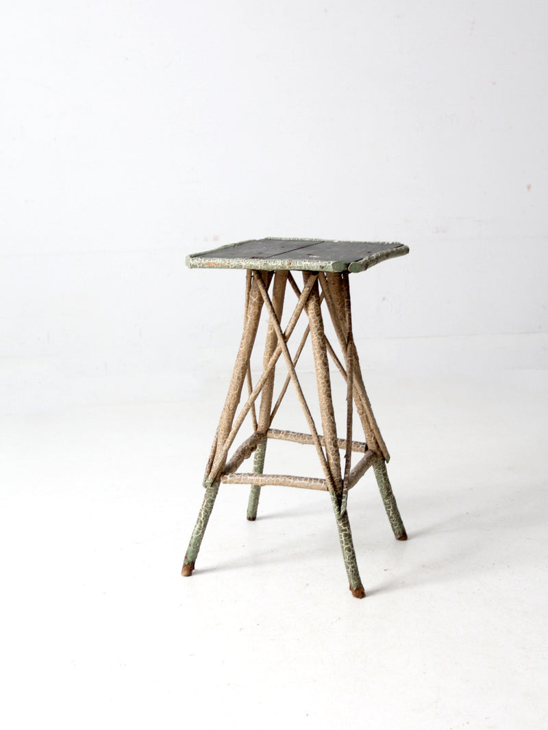 antique folk art twig table