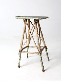 antique folk art twig table