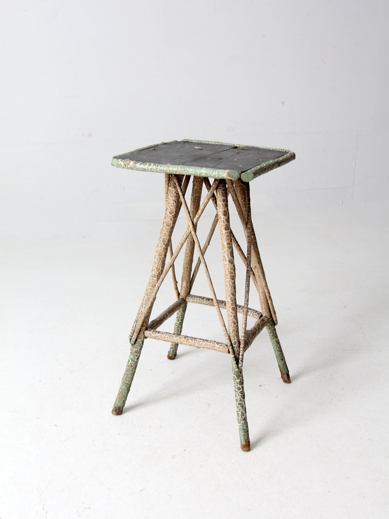 antique folk art twig table