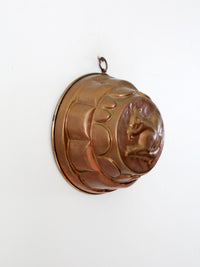 antique copper squirrel mold