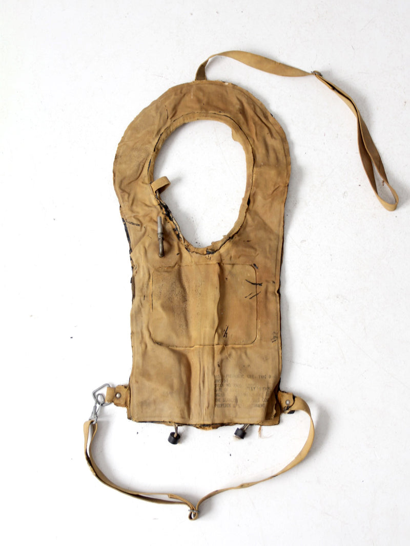 WWII pneumatic life vest