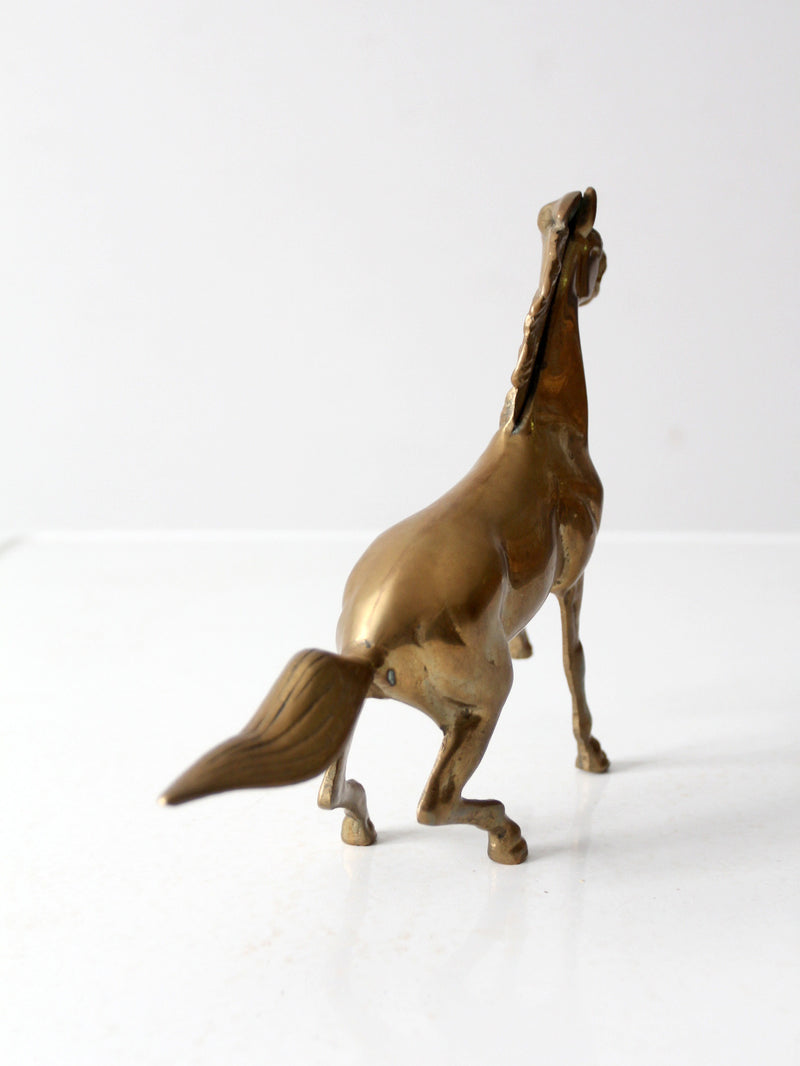 mid century brass horse figure