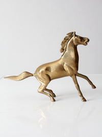 mid century brass horse figure