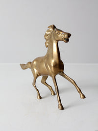 mid century brass horse figure