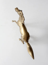 mid century brass horse figure