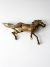 mid century brass horse figure