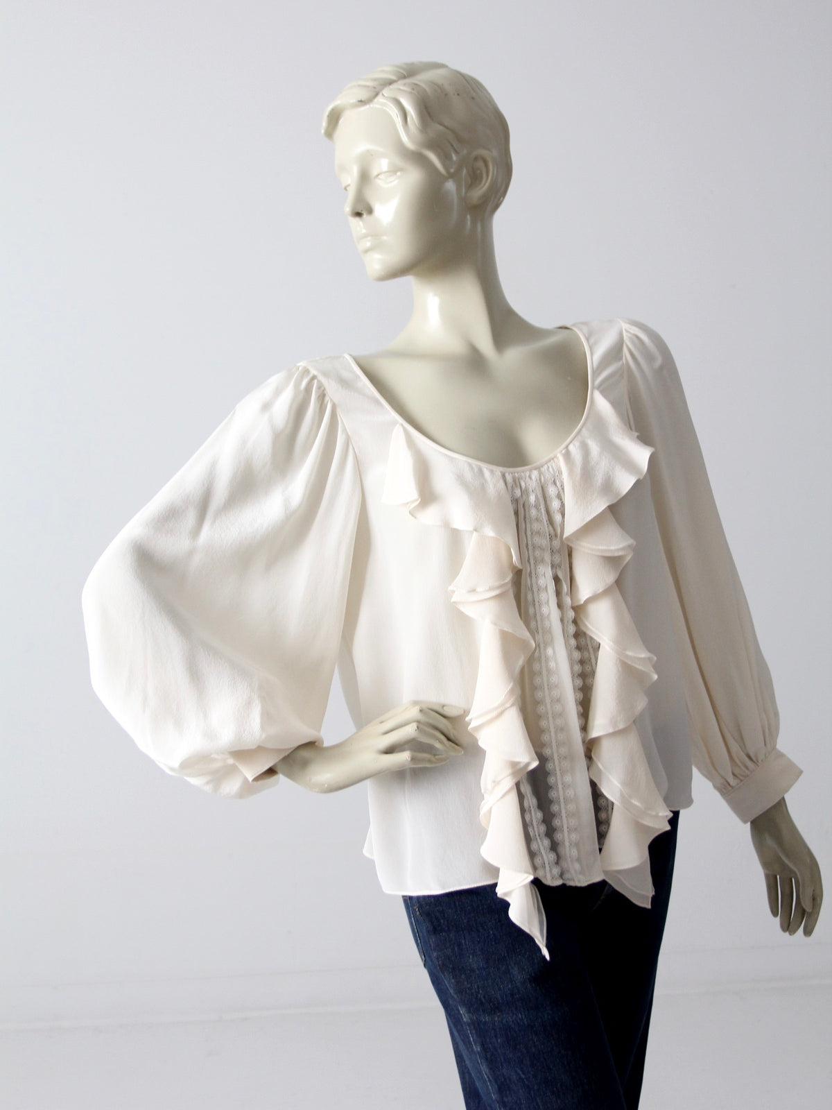 Oscar de la Renta silk blouse