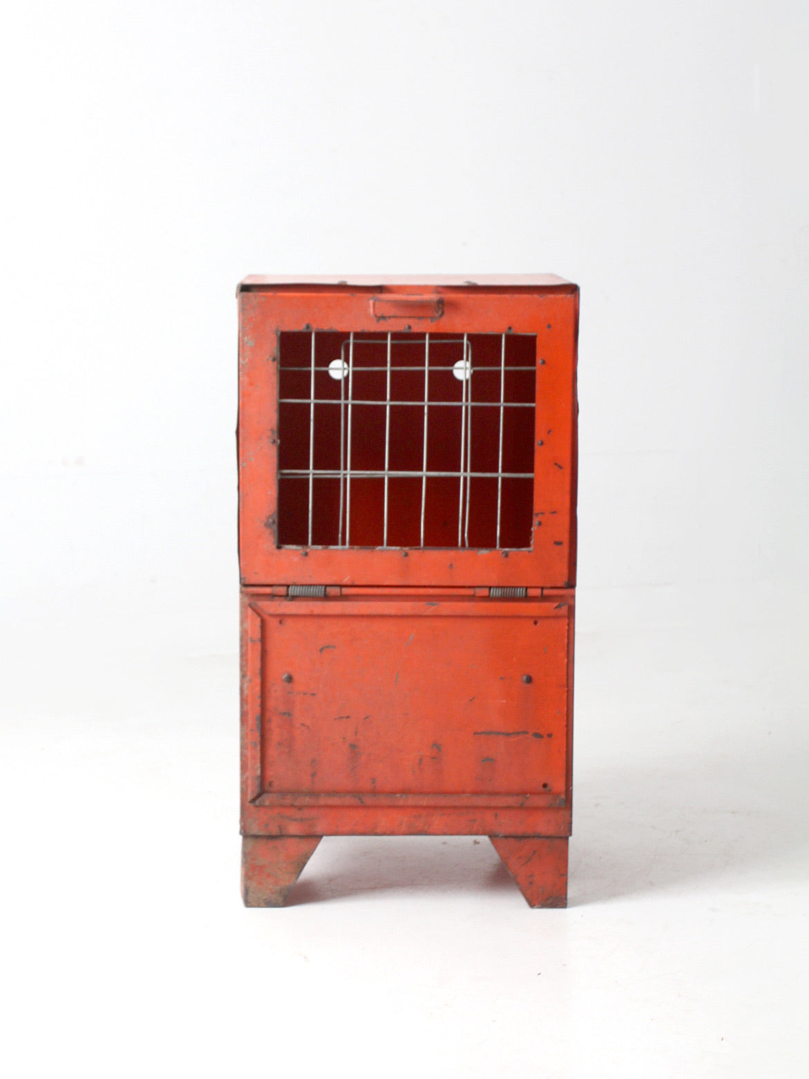 mid-century newspaper rack stand